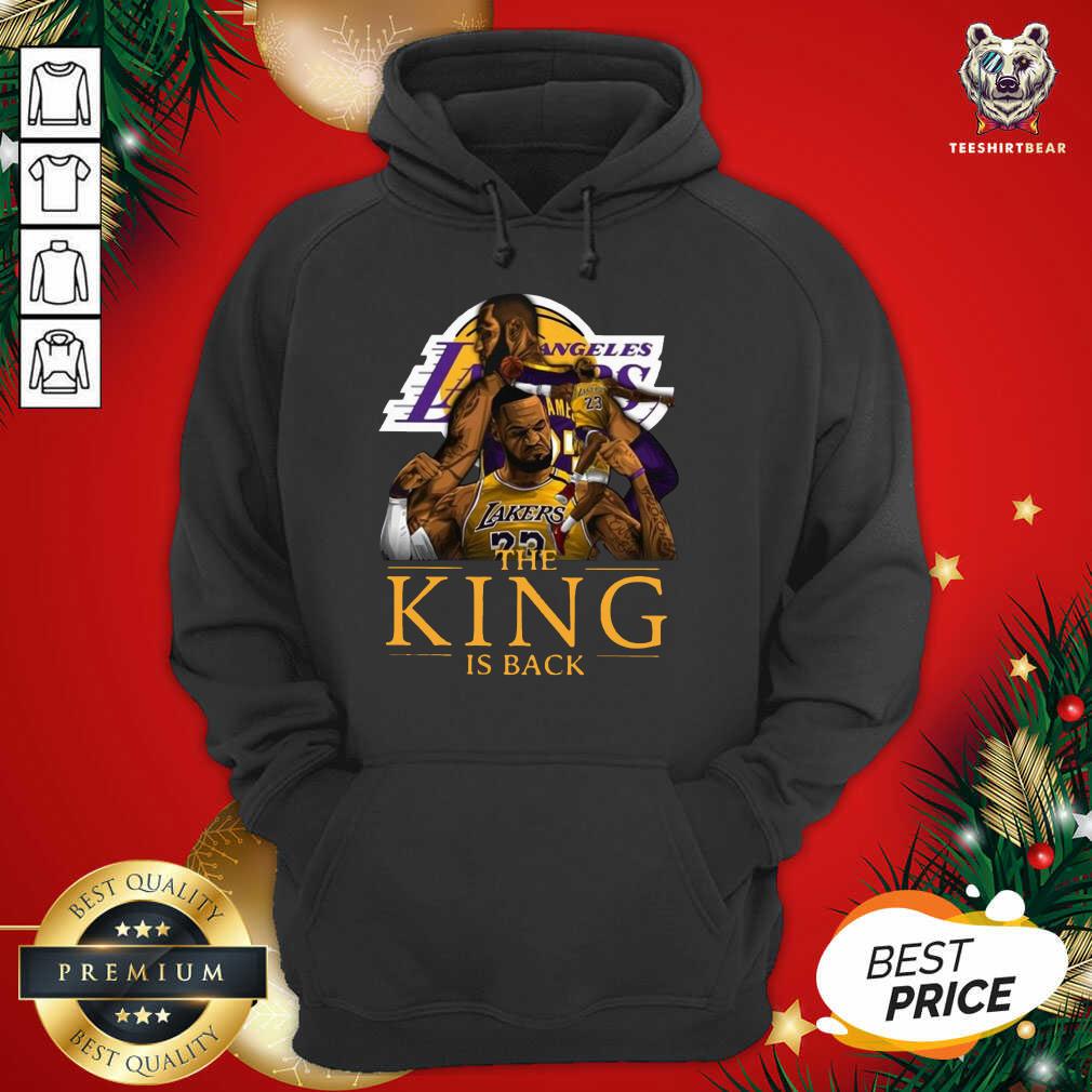 Nice Los Angeles Lakers Lebron James The King Is Back Shirt