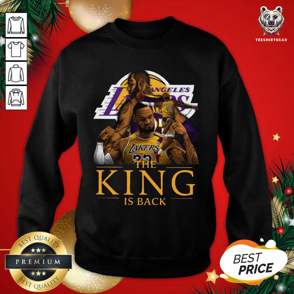 Nice Los Angeles Lakers Lebron James The King Is Back Shirt