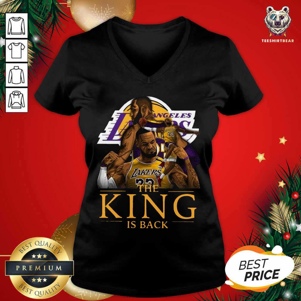 Nice Los Angeles Lakers Lebron James The King Is Back Shirt