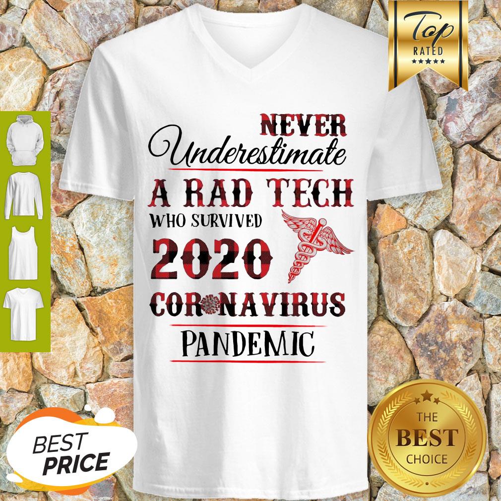 Nice Never Underestimate A Rad Tech 2020 Coronavirus Pandemic Shirt