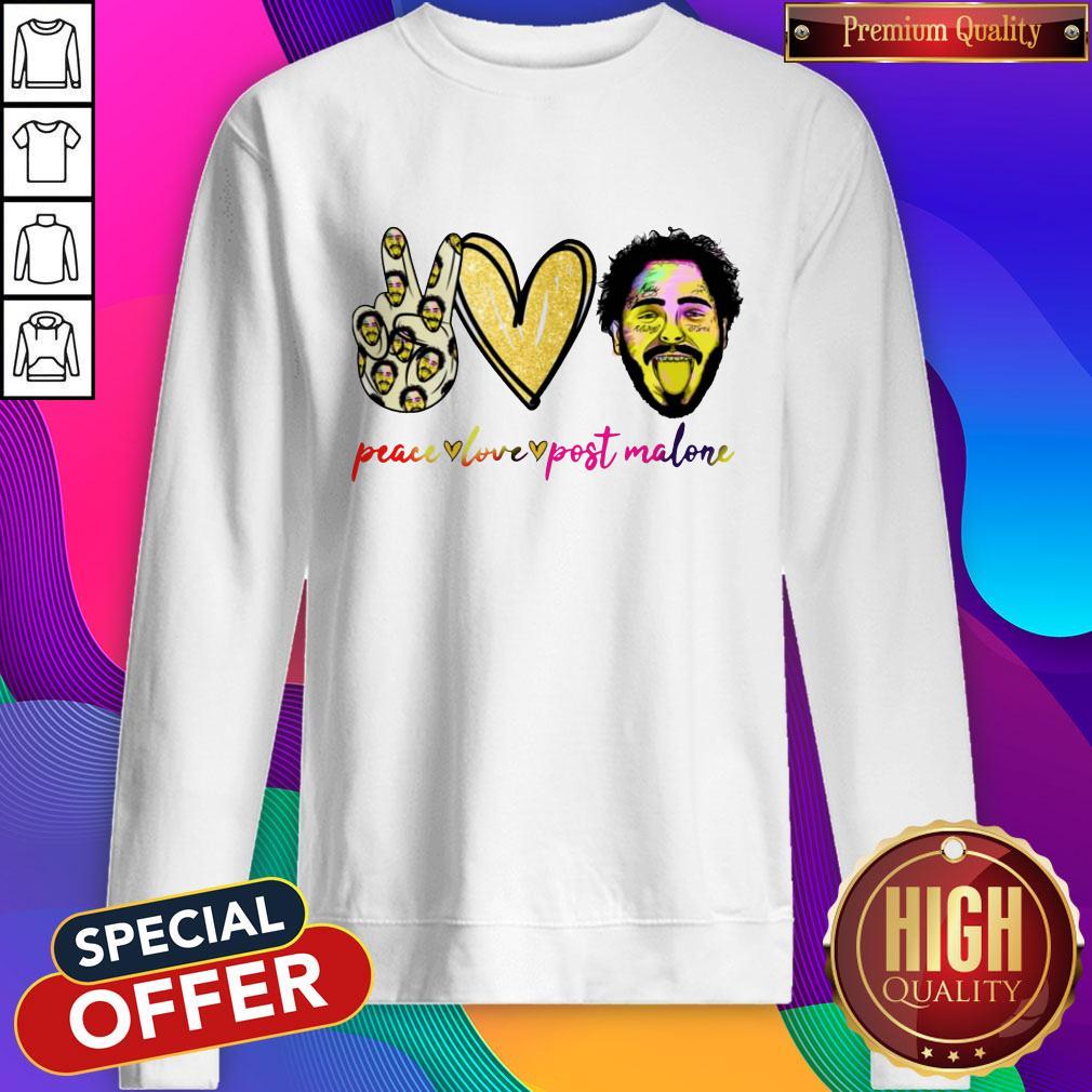 Nice Peace Love Post Malone Shirt