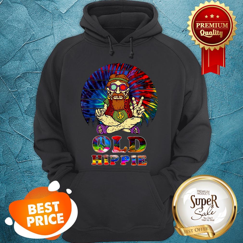 Nice Peace Sign Old Hippie Colorful Shirt