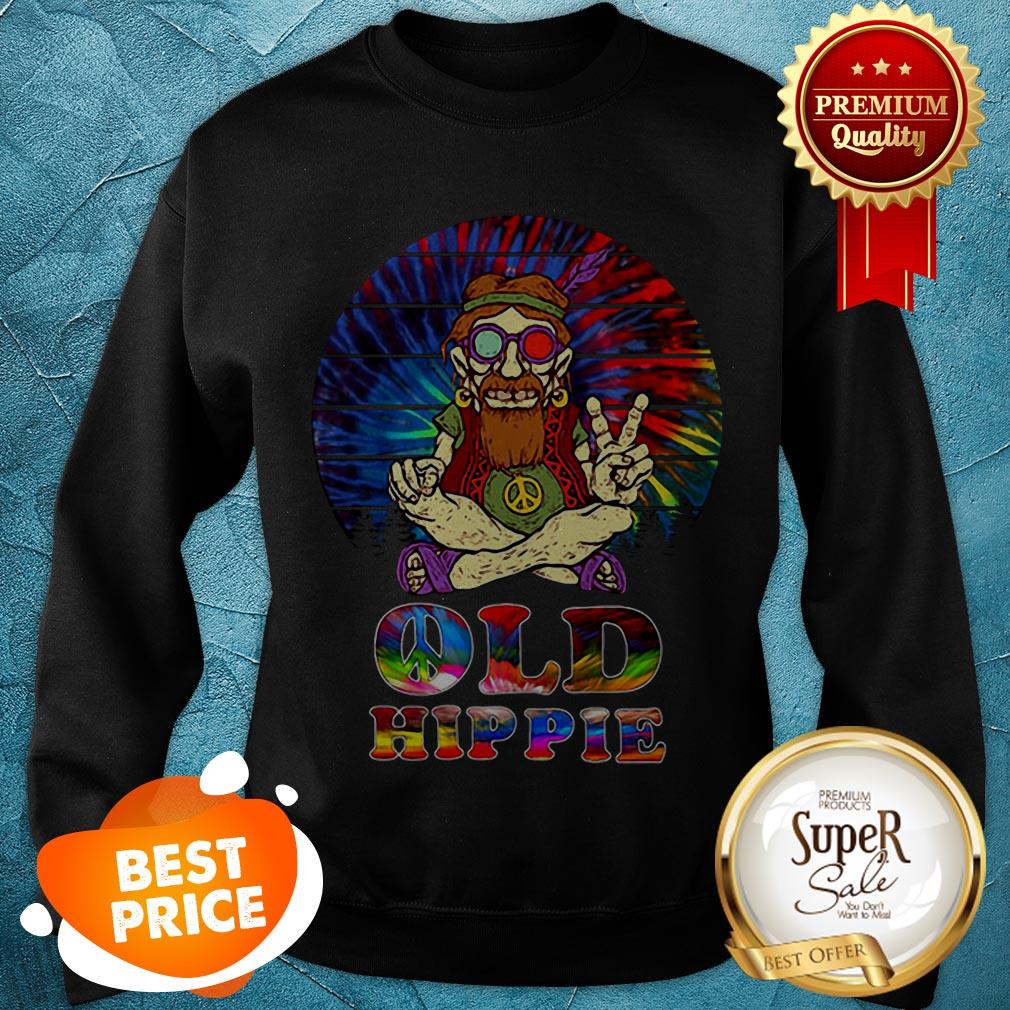 Nice Peace Sign Old Hippie Colorful Shirt