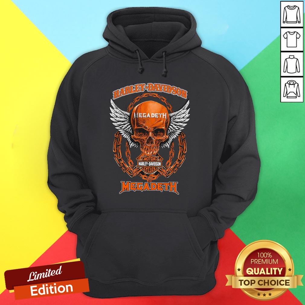 Nice Skull Motor Harley Davidson Cycles Megadeth Shirt