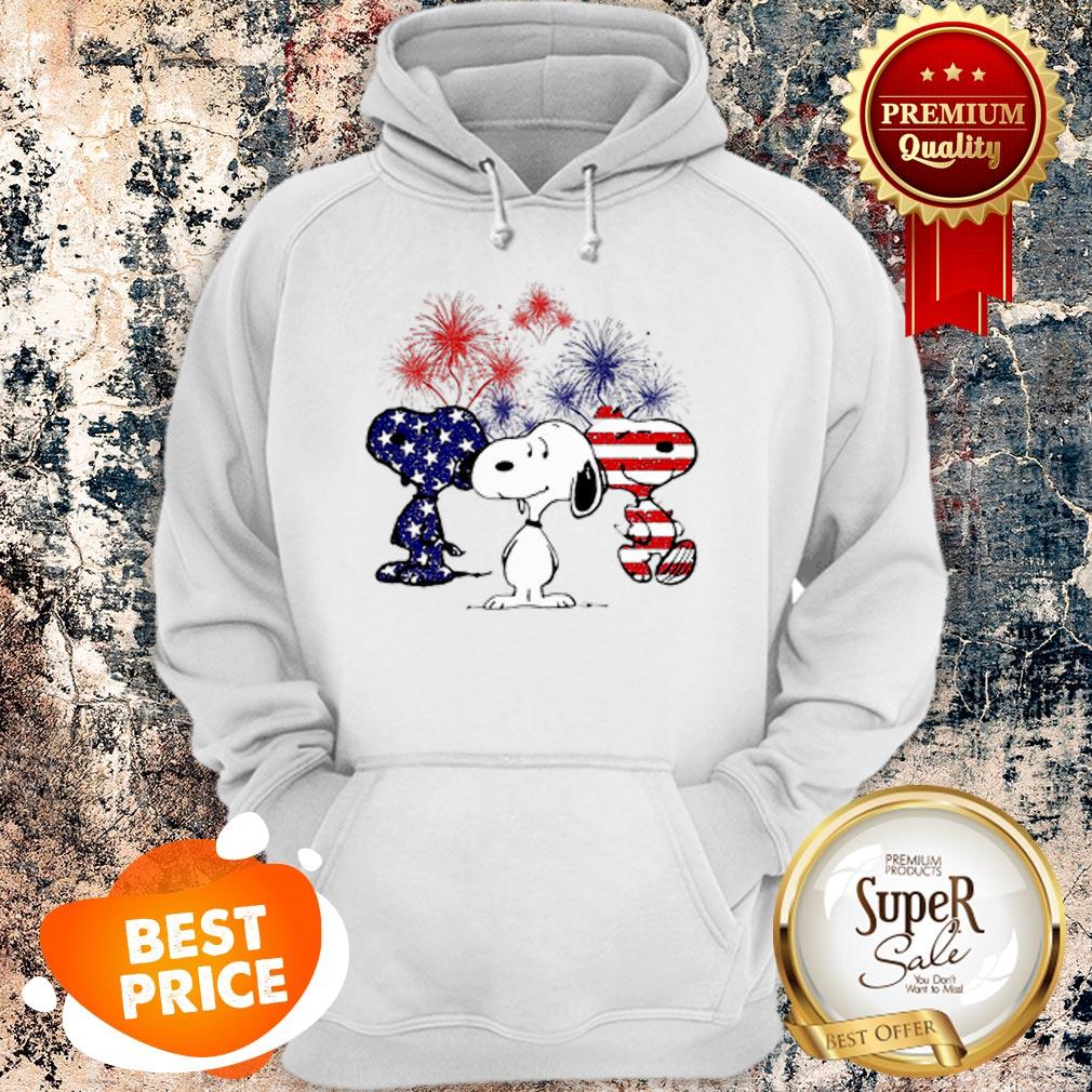 Nice Snoopy American Flag Version Shirt