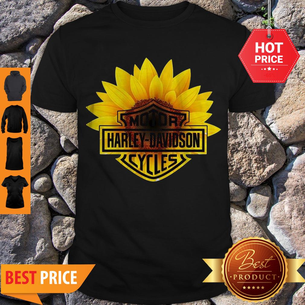 Nice Sunflower Harley-Davidson Logo Shirt