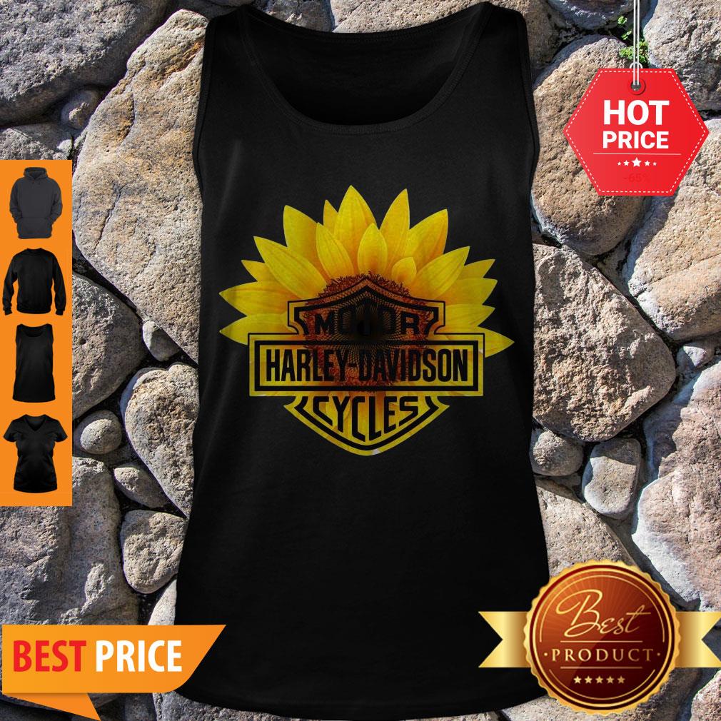 Nice Sunflower Harley-Davidson Logo Shirt