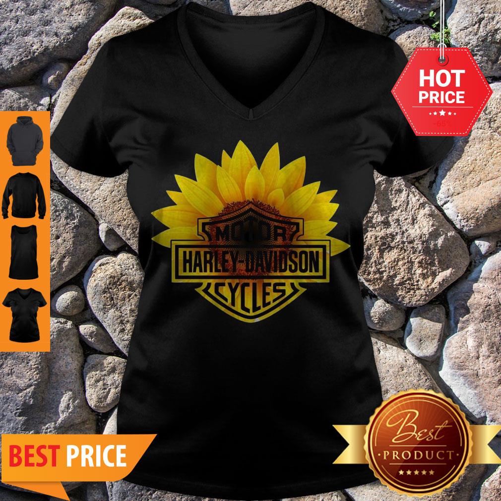 Nice Sunflower Harley-Davidson Logo Shirt