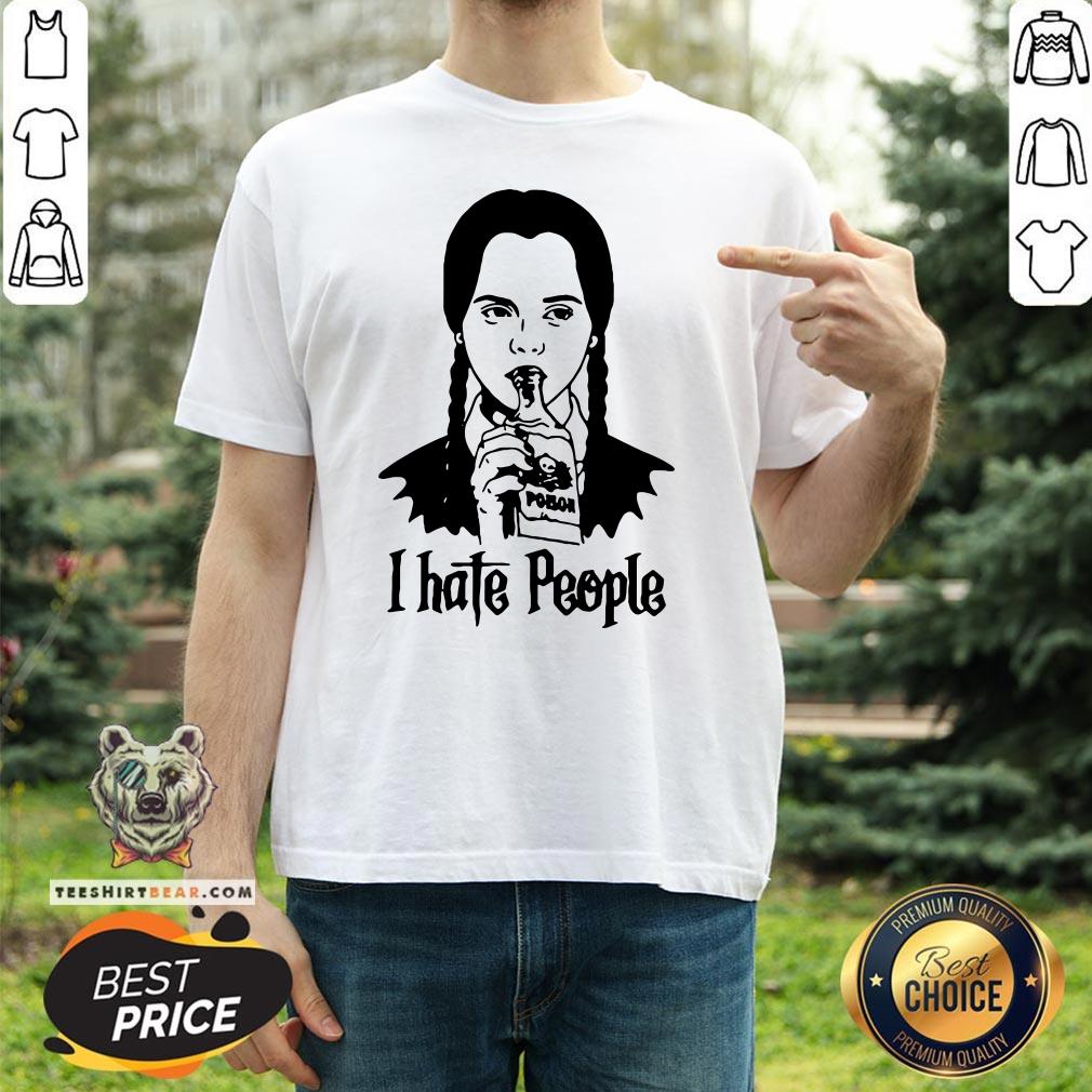 Nice Wednesday Addams I Hate People Shirt