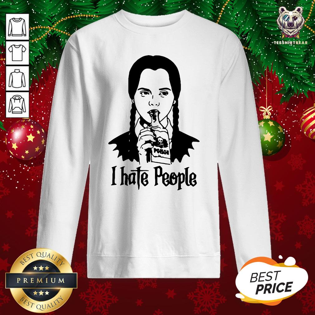 Nice Wednesday Addams I Hate People Shirt