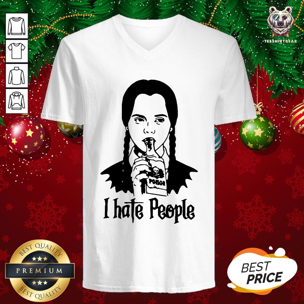 Nice Wednesday Addams I Hate People Shirt