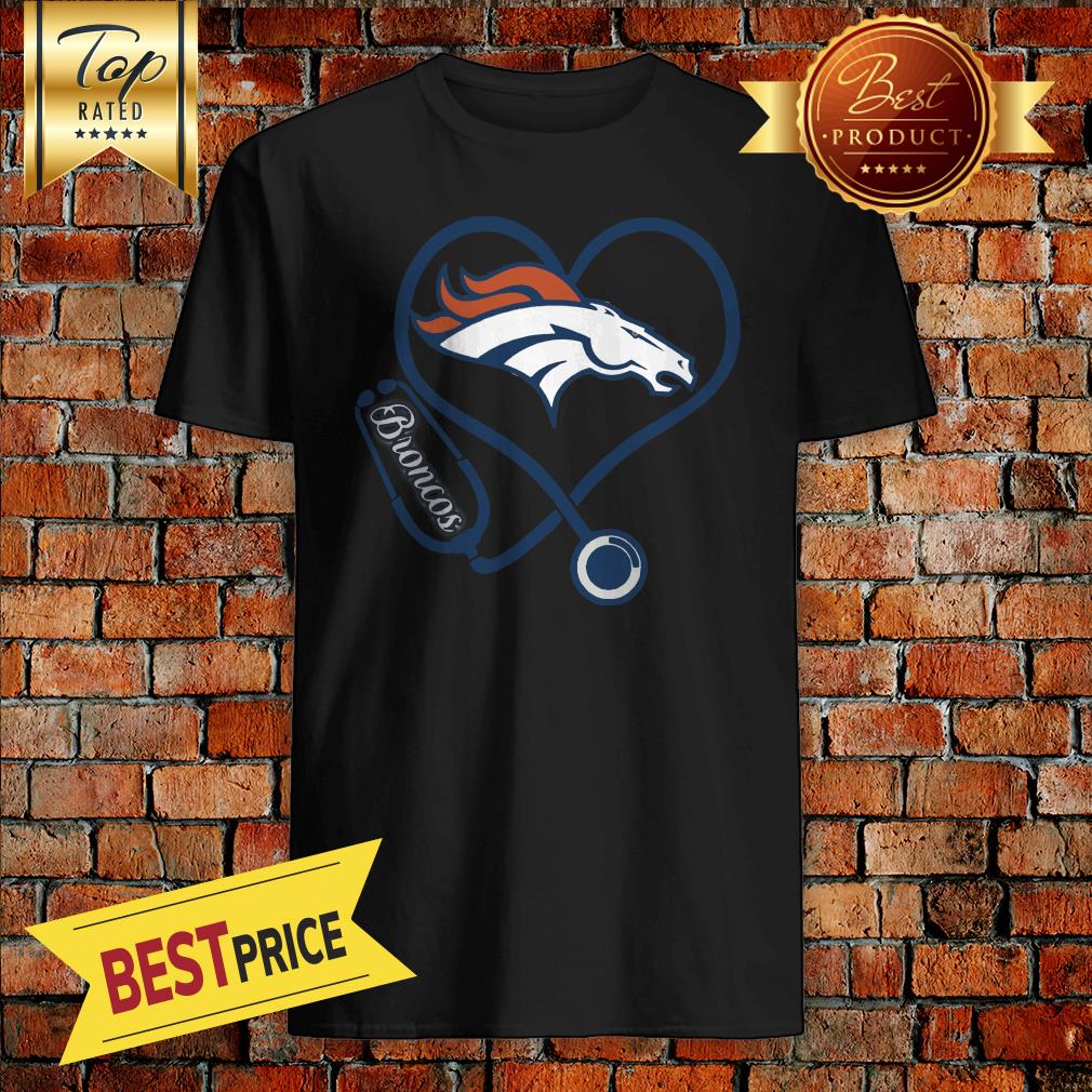 Nurse Denver Broncos Heart Shirt