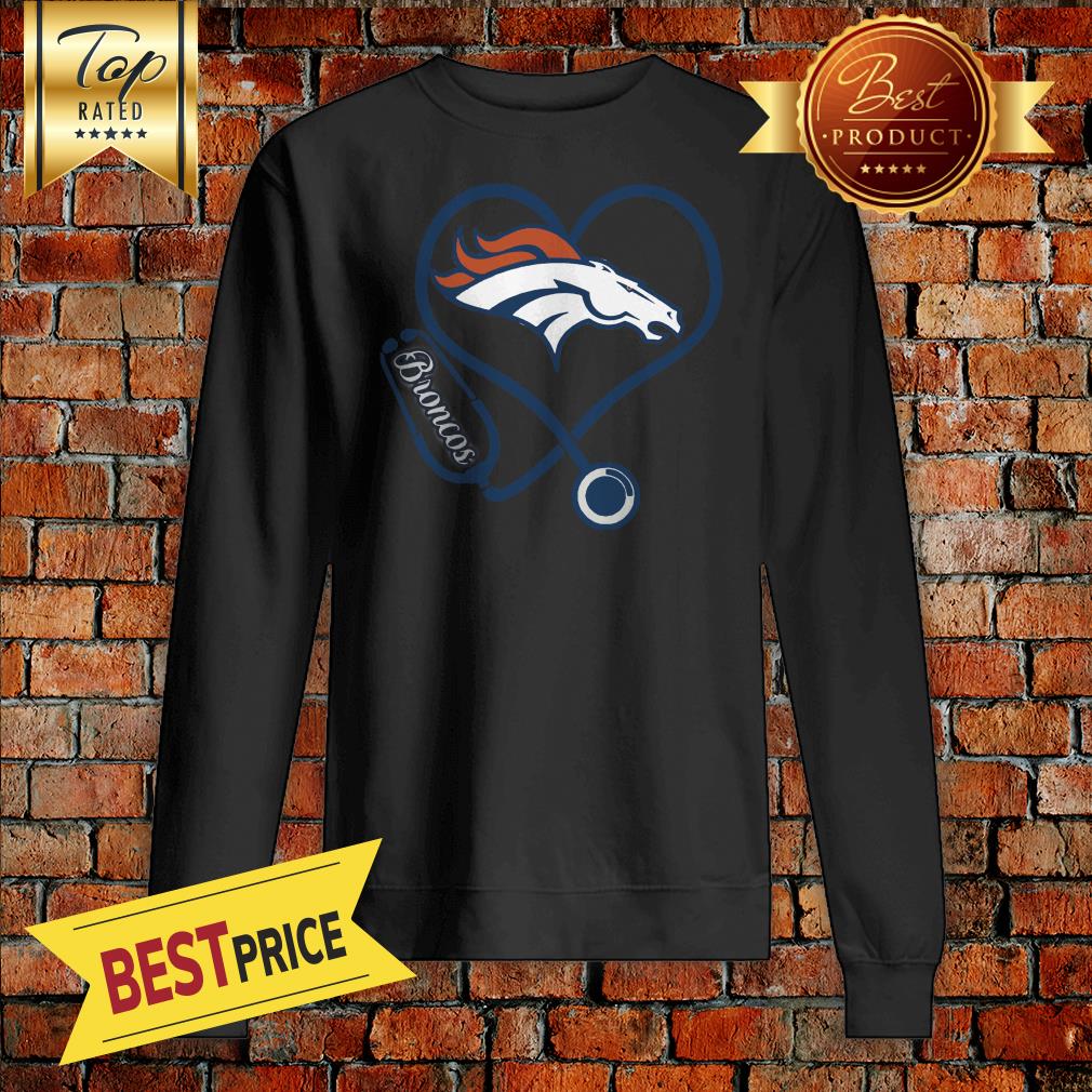 Nurse Denver Broncos Heart Shirt