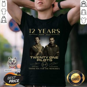 Hot 12 Years 2009 2021 Twenty One Pilots Signatures Shirt