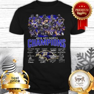 Baltimore Ravens Logo 2019 AFC North Champions All Signature Shirt