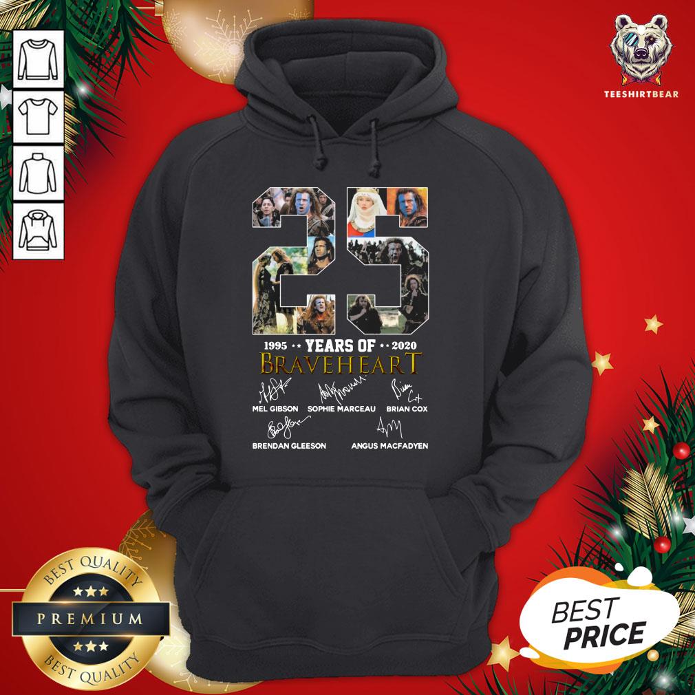 Official 25 Years Of 1995-2020 Braveheart Signatures Shirt
