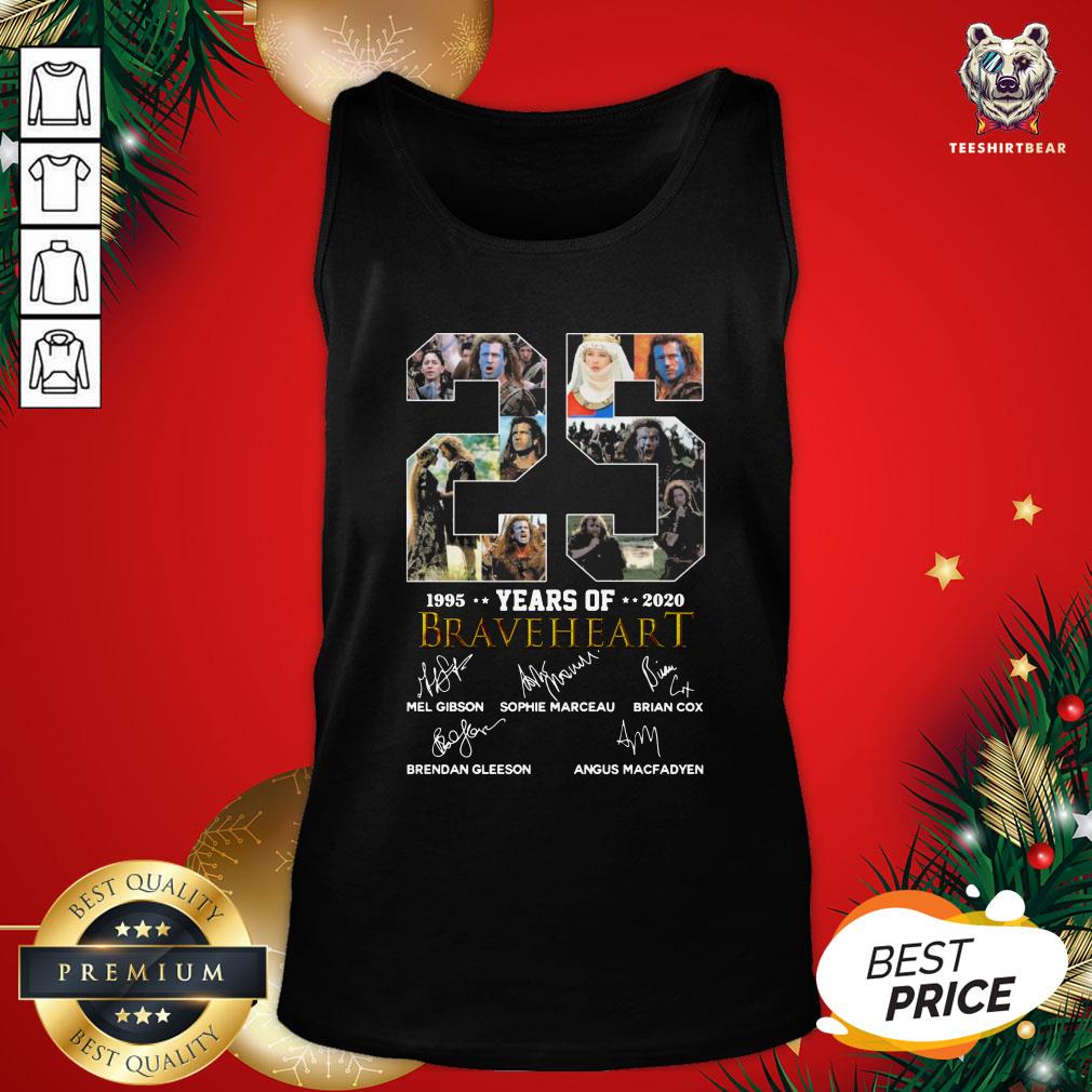 Official 25 Years Of 1995-2020 Braveheart Signatures Shirt
