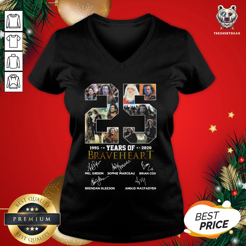 Official 25 Years Of 1995-2020 Braveheart Signatures Shirt