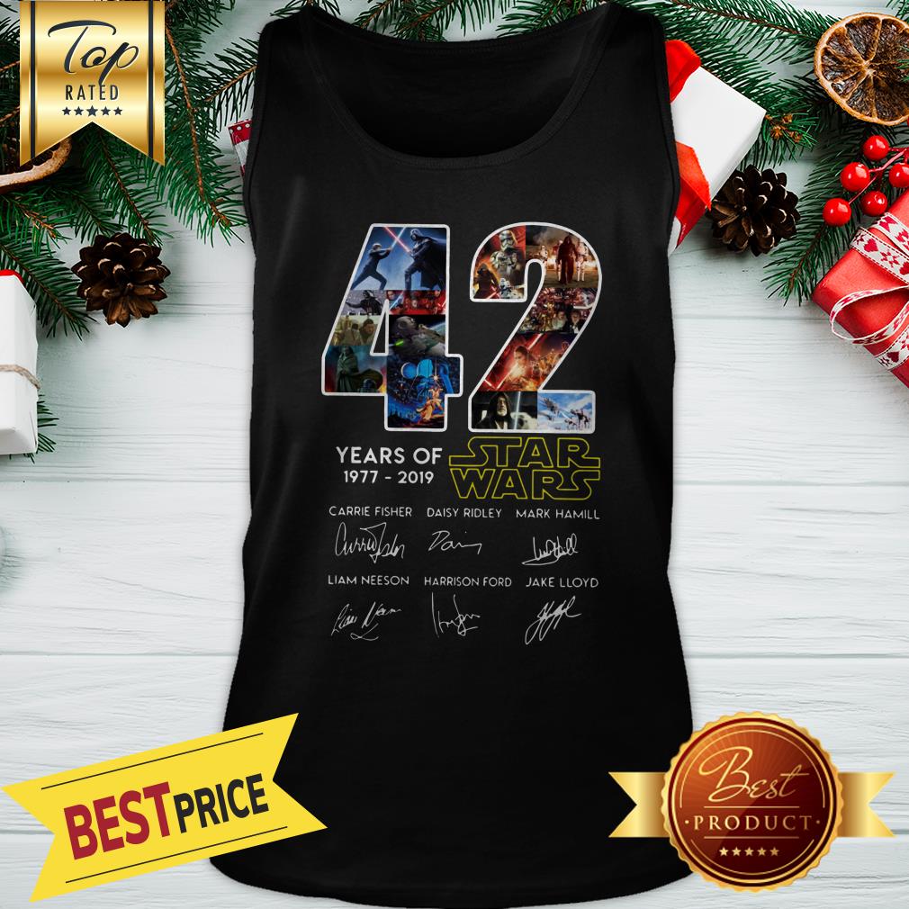 Official 42 Years Of Star Wars 1977-2019 Signatures Shirt