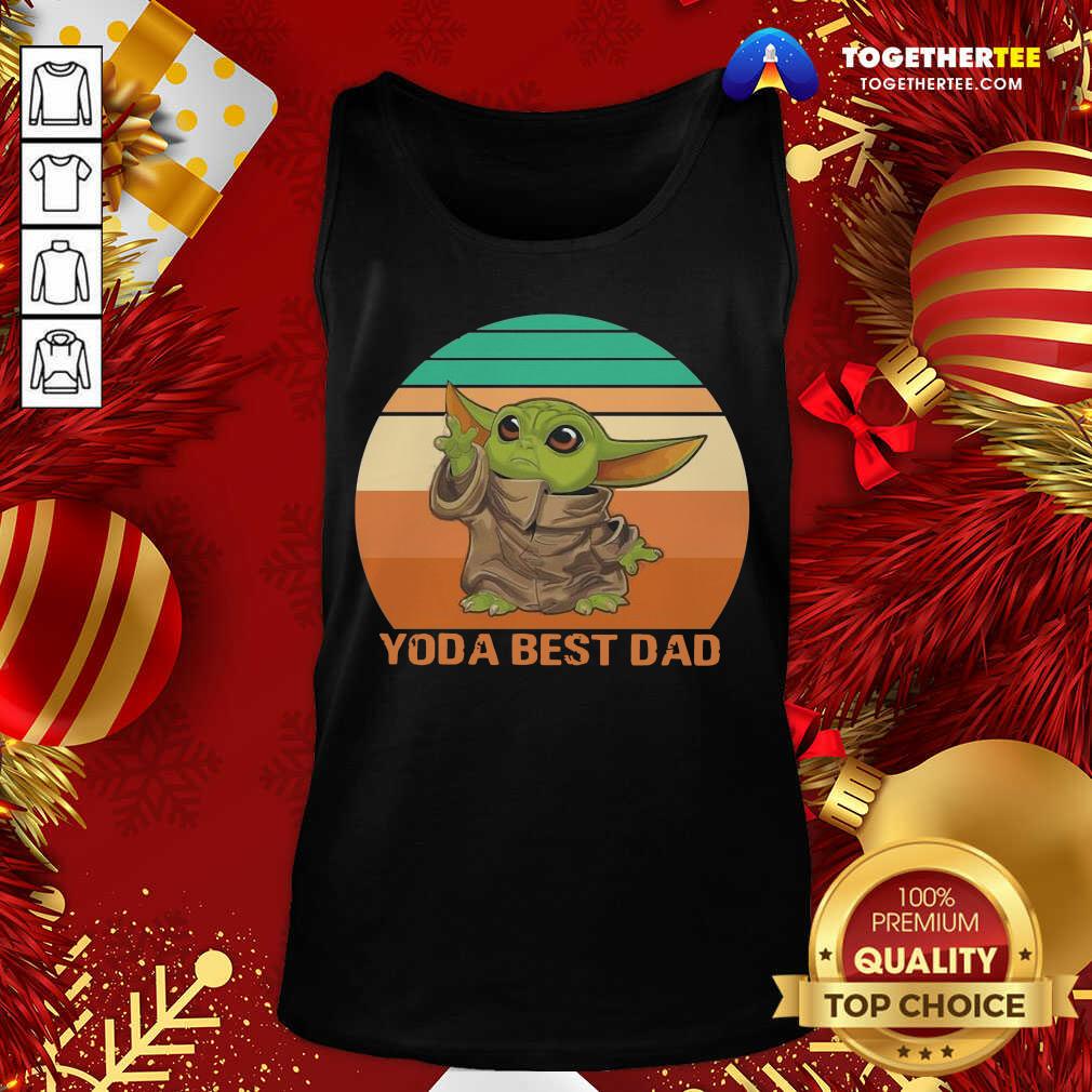 Official Baby Yoda Best Dad Vintage Retro Shirt