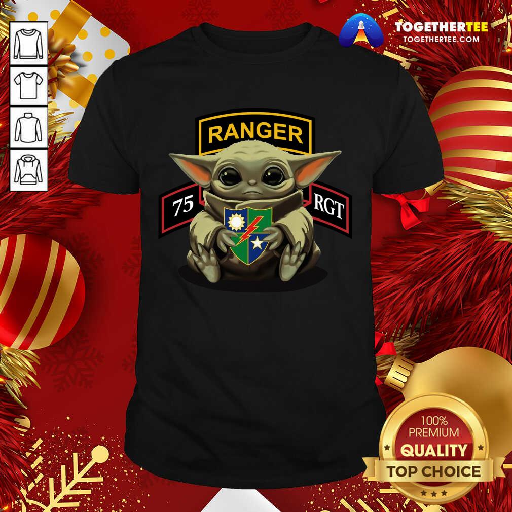 Official Baby Yoda Hug 75th Ranger Regiment Shirt