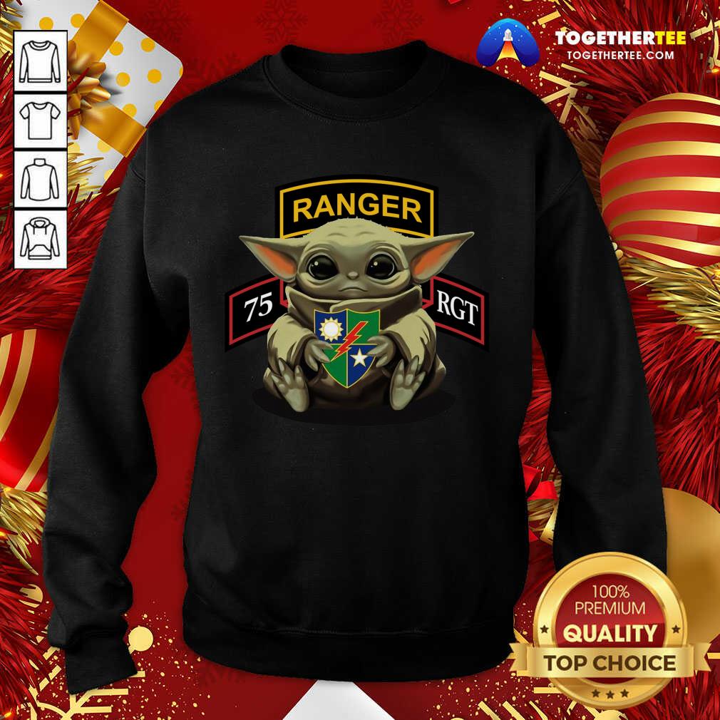Official Baby Yoda Hug 75th Ranger Regiment Shirt