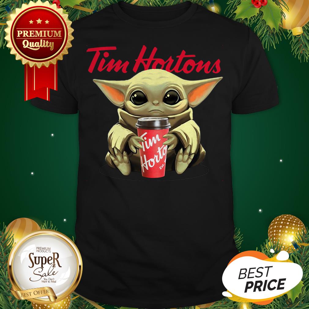 Official Baby Yoda Hug Tim Hortons Shirt