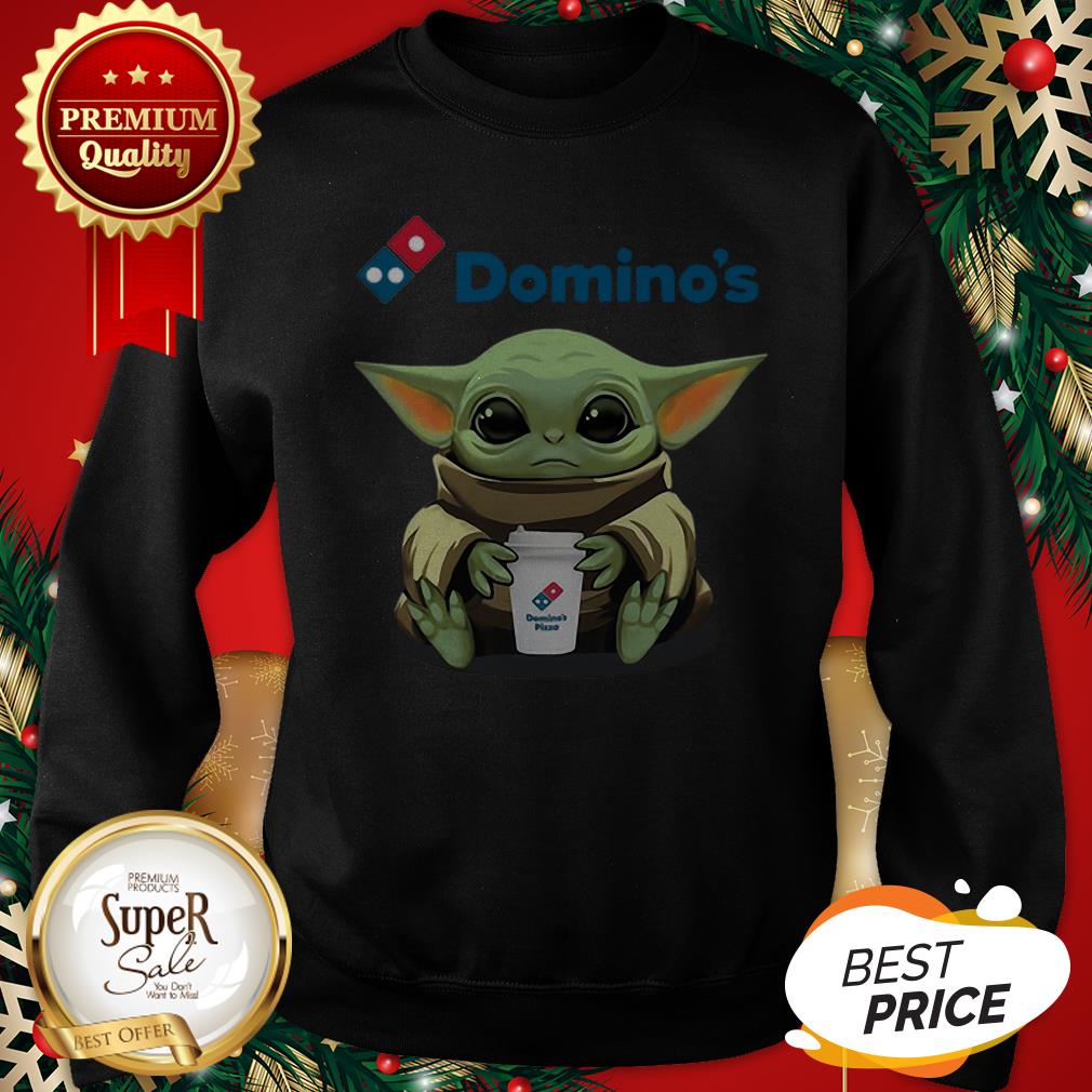 Official Baby Yoda Hugging Domino's Shirt