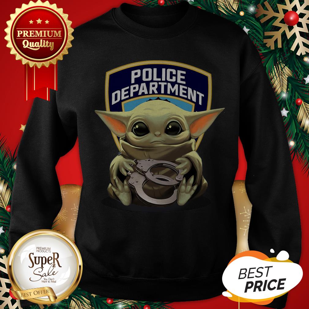 Official Baby Yoda Hugging Police Department Shirt