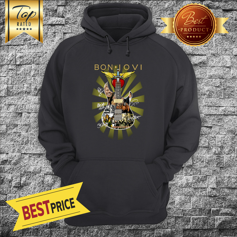 Official Bon Jovi Guitar Signature Shirt
