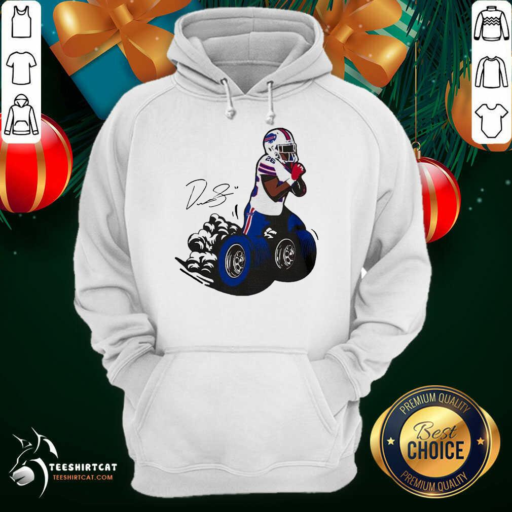 Official Buffalo Bills Fan Box Devin Singletary Motor Signature Shirt