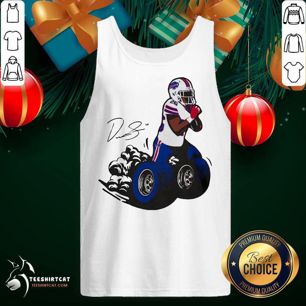 Official Buffalo Bills Fan Box Devin Singletary Motor Signature Shirt