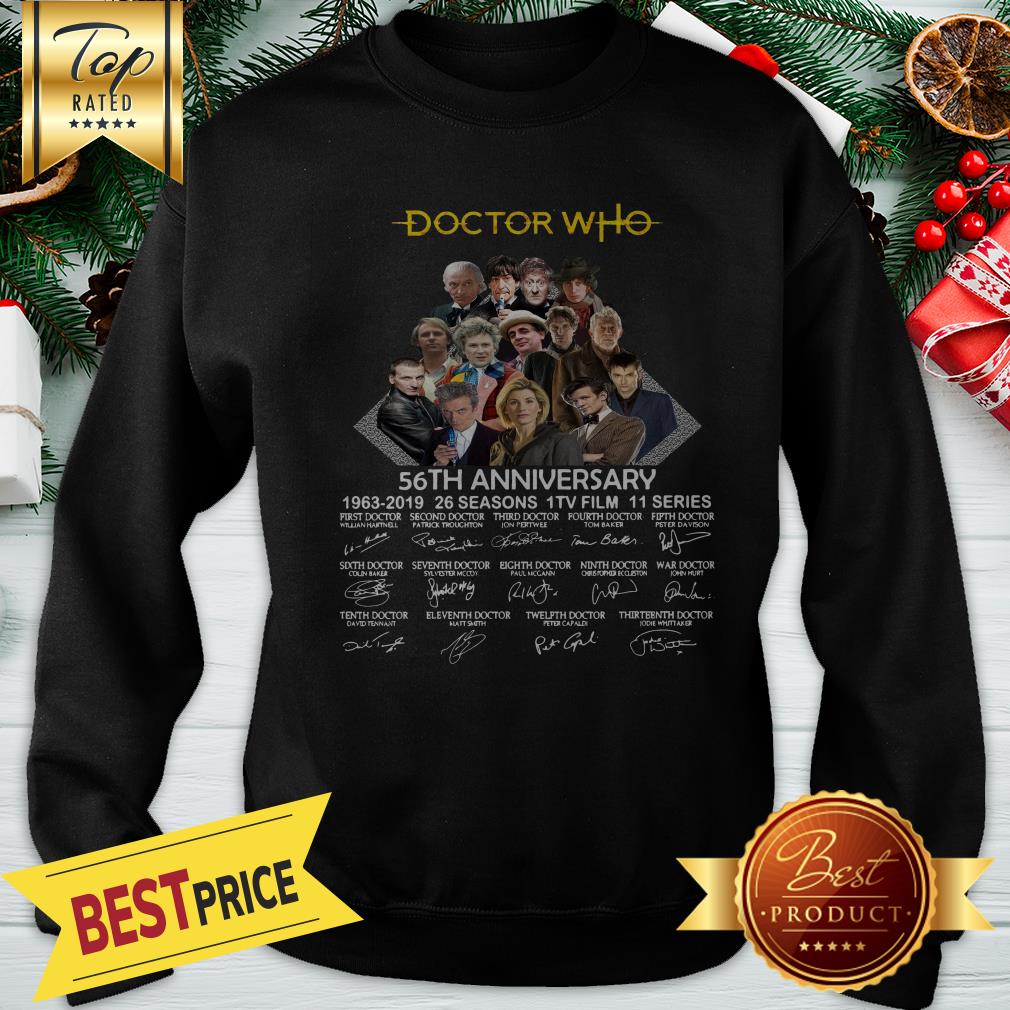 Official Doctor Who 56th Anniversary 1963-2019 Signature Shirt