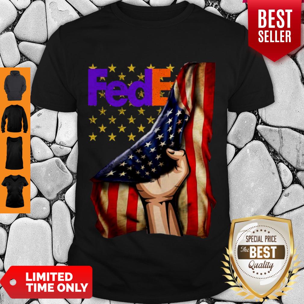 Official FedEx Logo American Flag Shirt