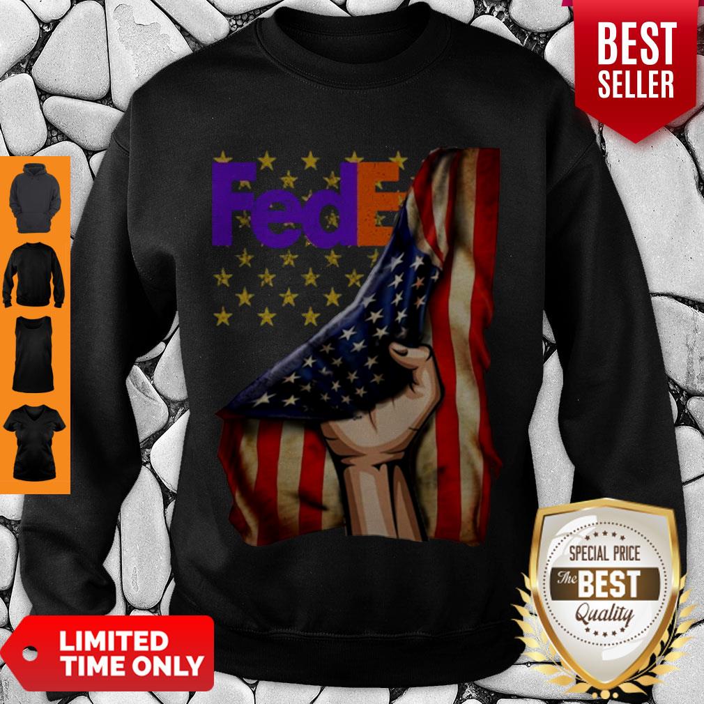 Official FedEx Logo American Flag Shirt