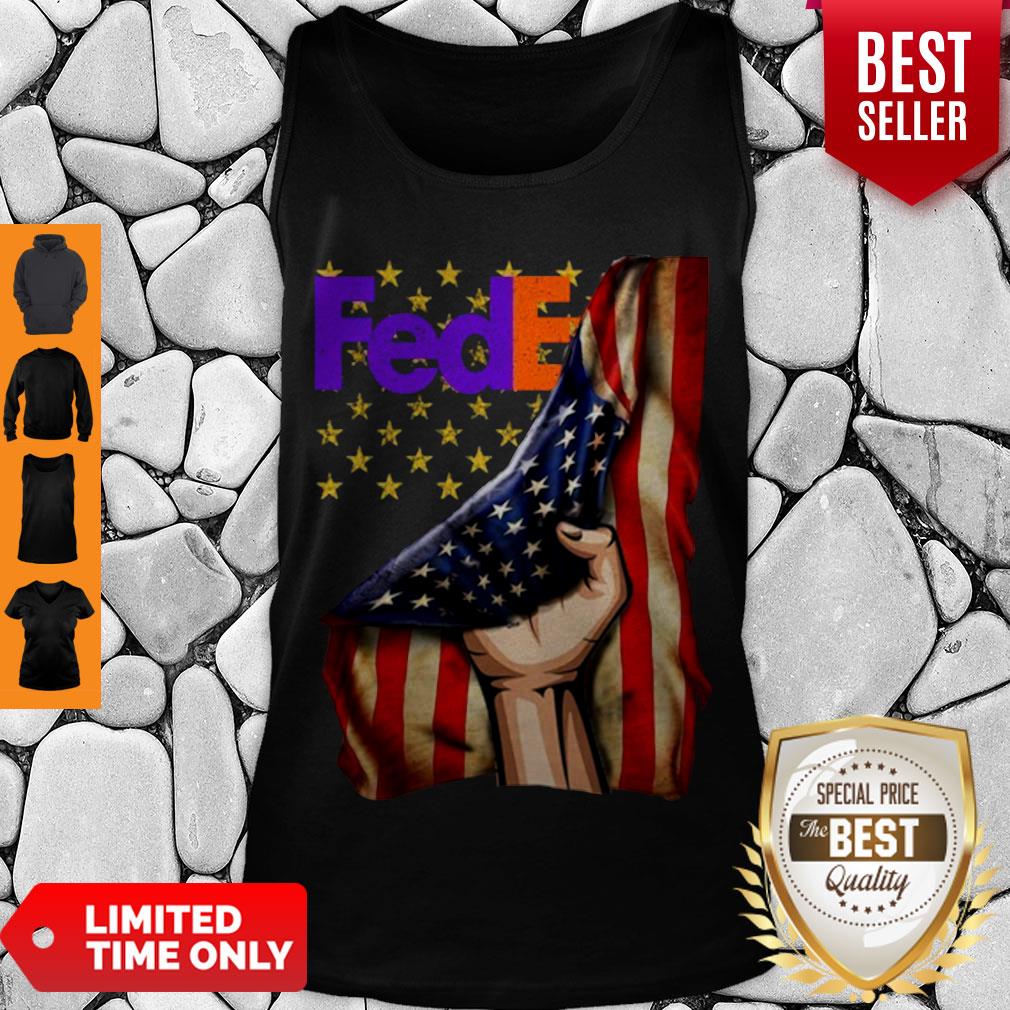 Official FedEx Logo American Flag Shirt