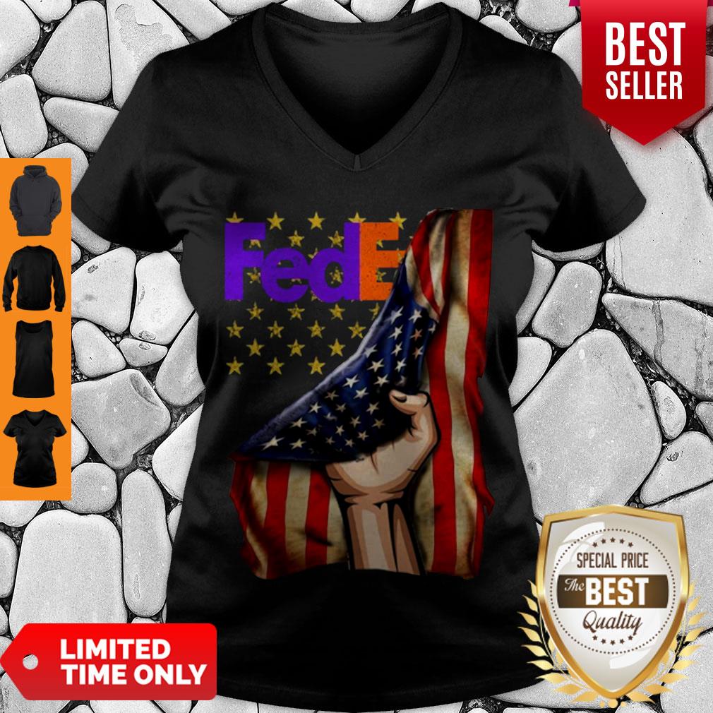 Official FedEx Logo American Flag Shirt