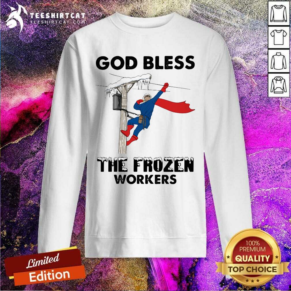 Official God Bless The Frozen Workers Lineman Shirt