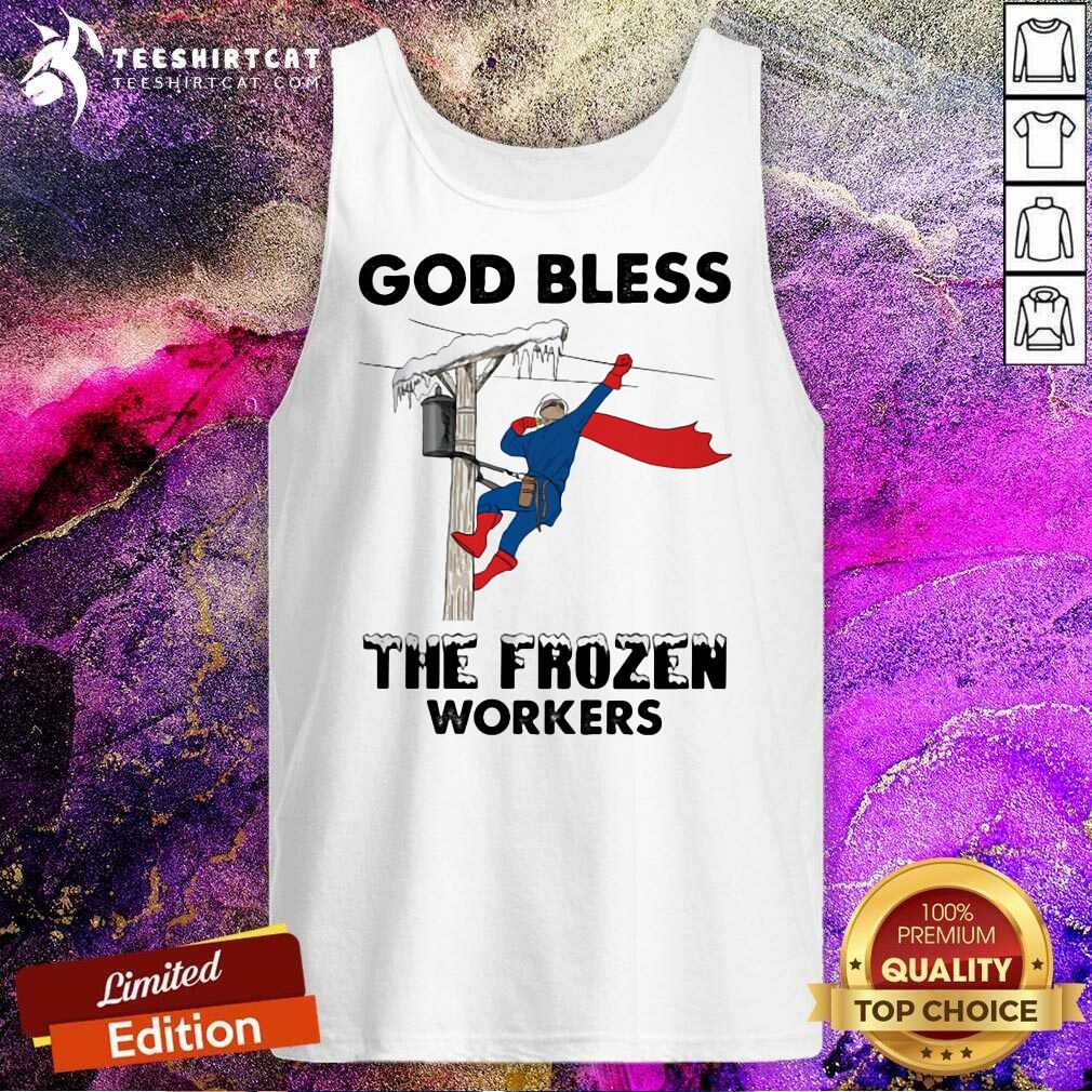 Official God Bless The Frozen Workers Lineman Shirt