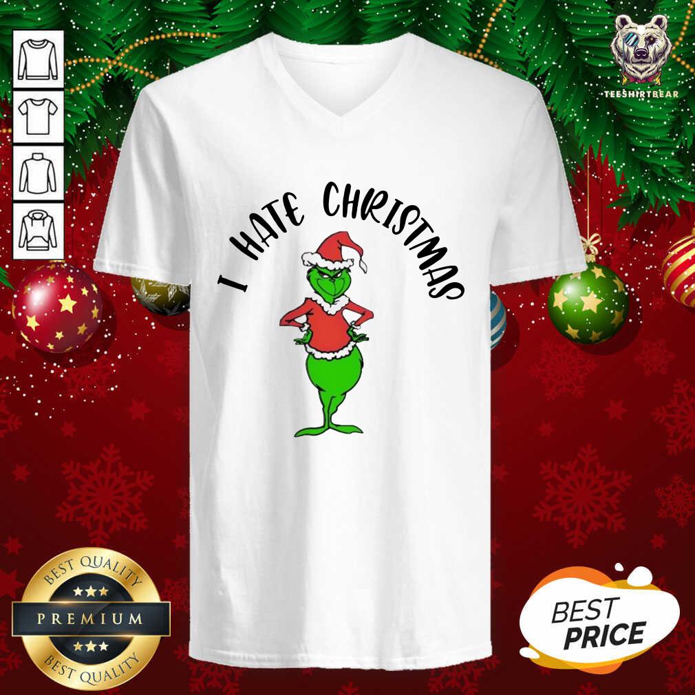 Official Grinch Hat Santa I Hate Christmas 2020 Shirt