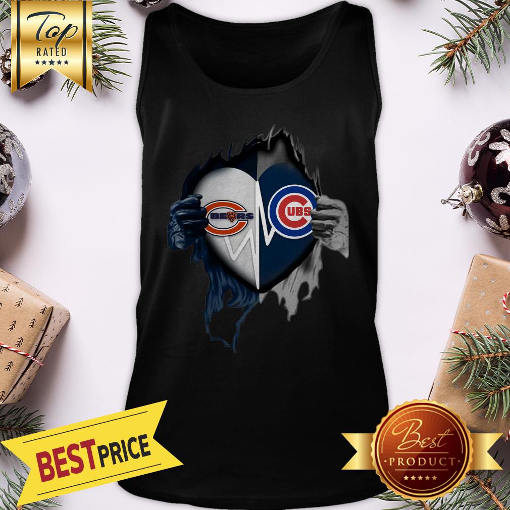 Official Love Chicago Bears And Chicago Cubs Inside Me Shirt