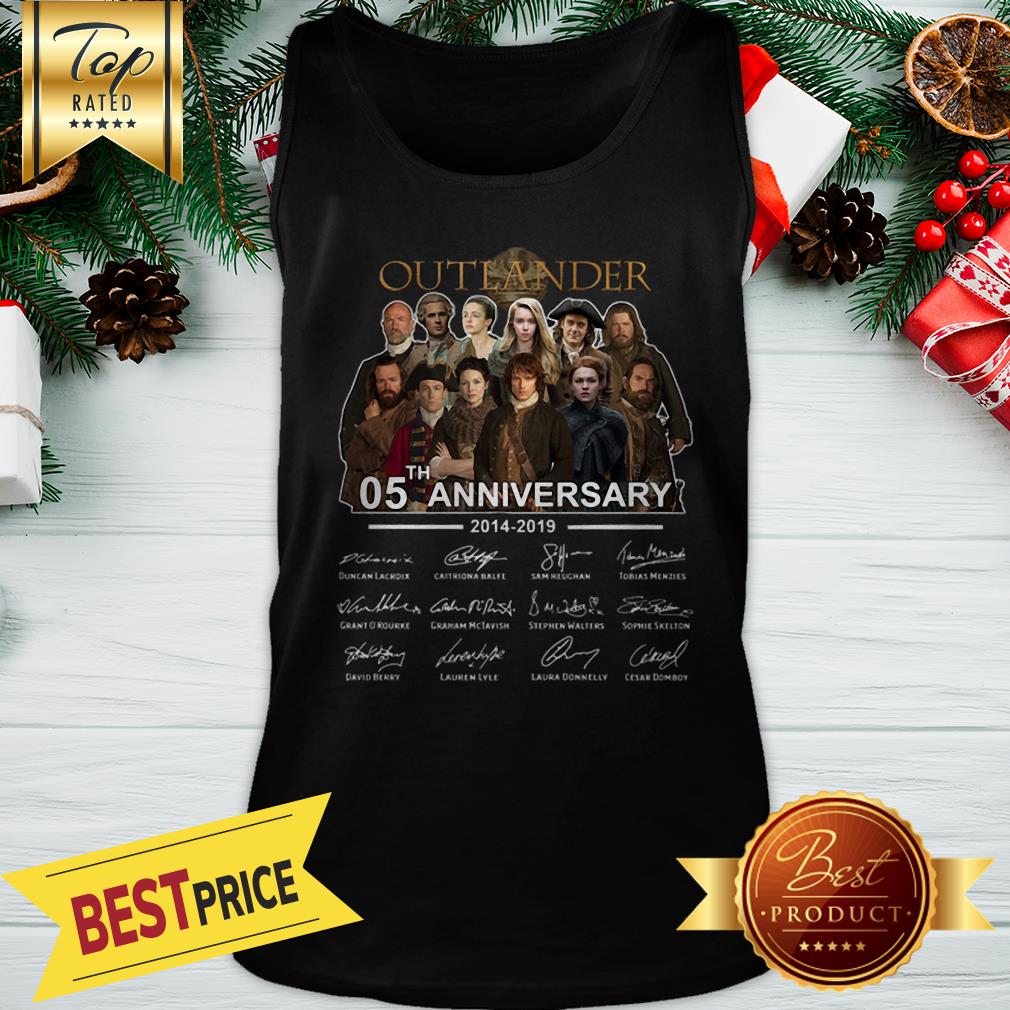 Official Outlander 05th Anniversary 2014 2019 Signatures Shirt