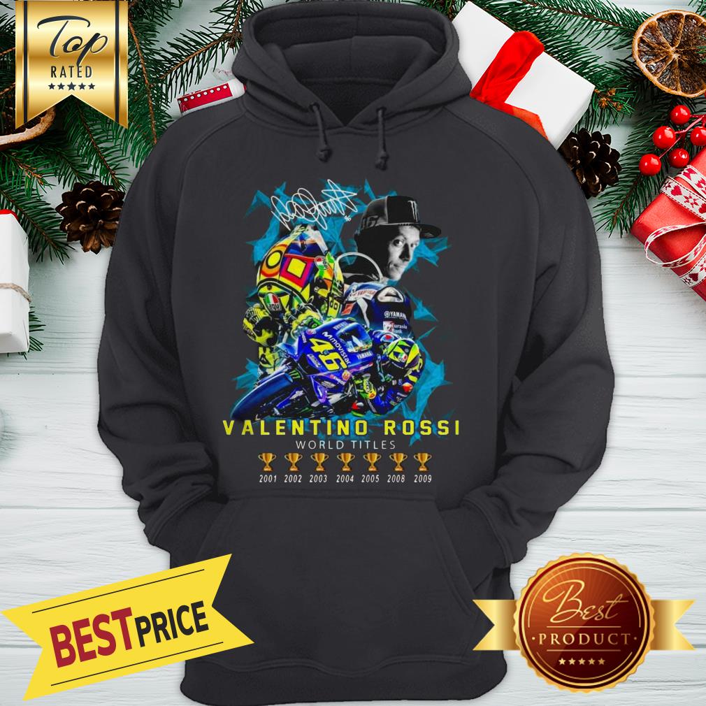Official Signature Valentino Rossi World Titles 6 Shirt