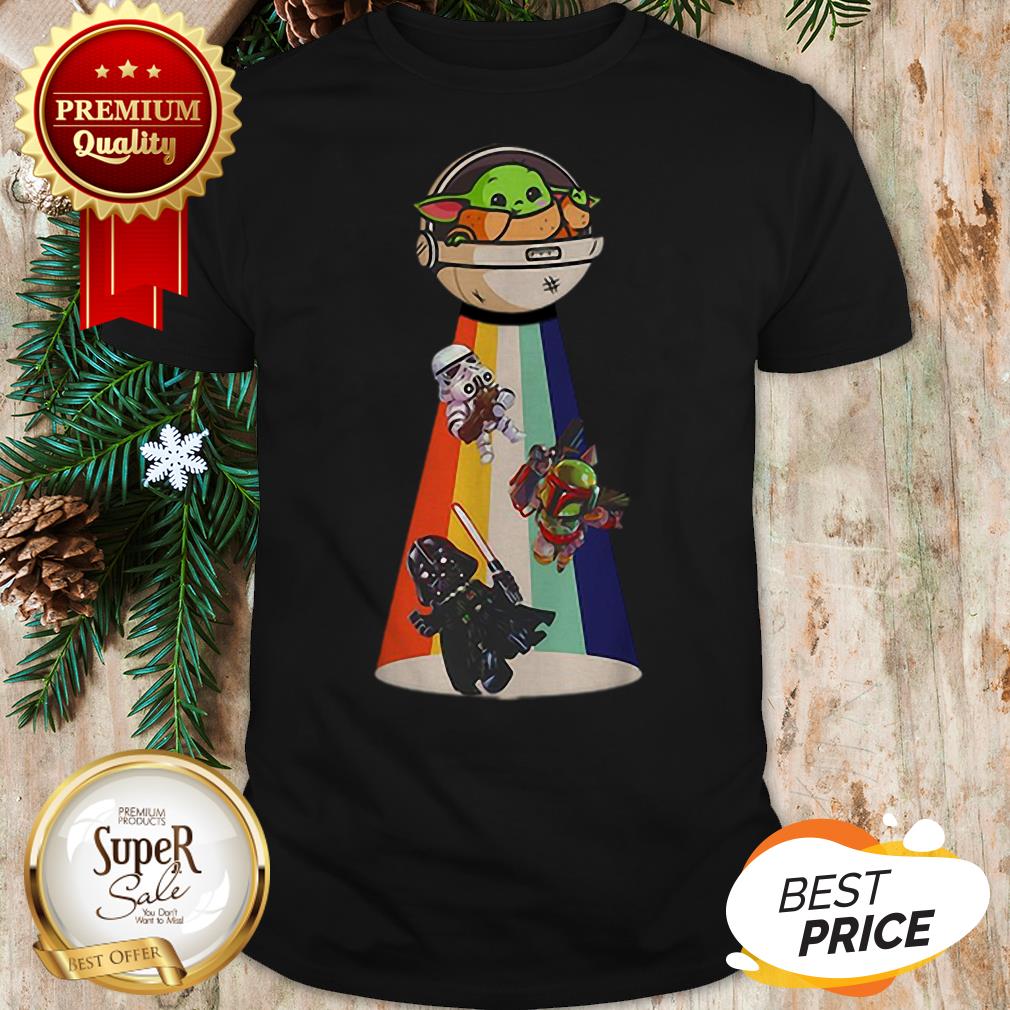 Official Star Wars Baby Yoda Hug Smirnoff Vodka Mandalorian Shirt