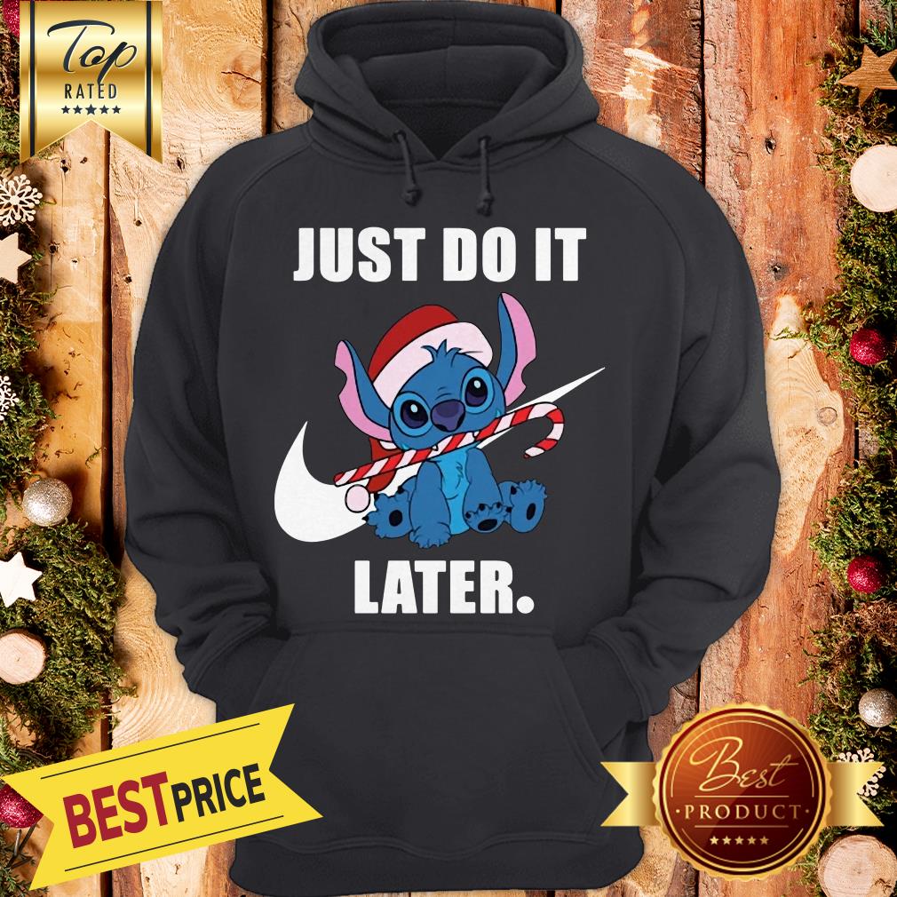 Official Stitch Just Do It Later Nike Shirt
