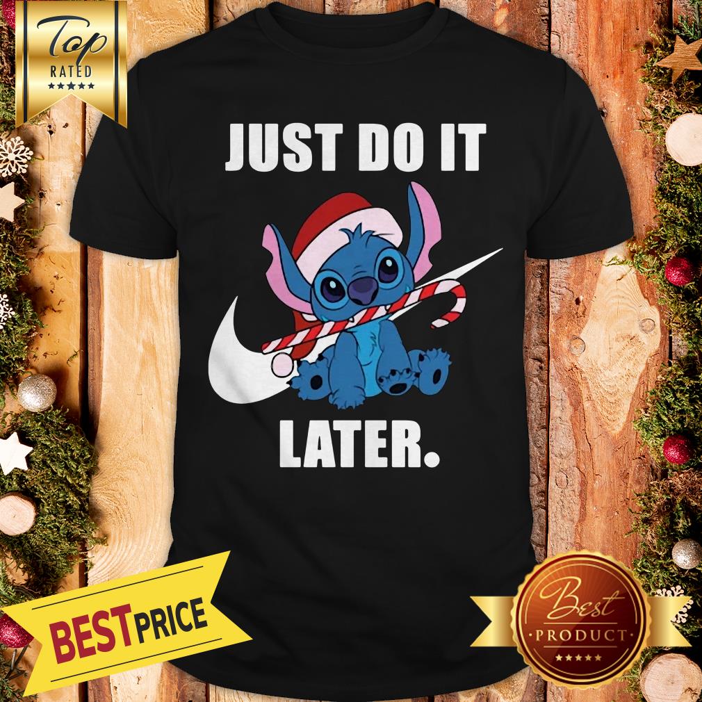 Official Stitch Just Do It Later Nike Shirt