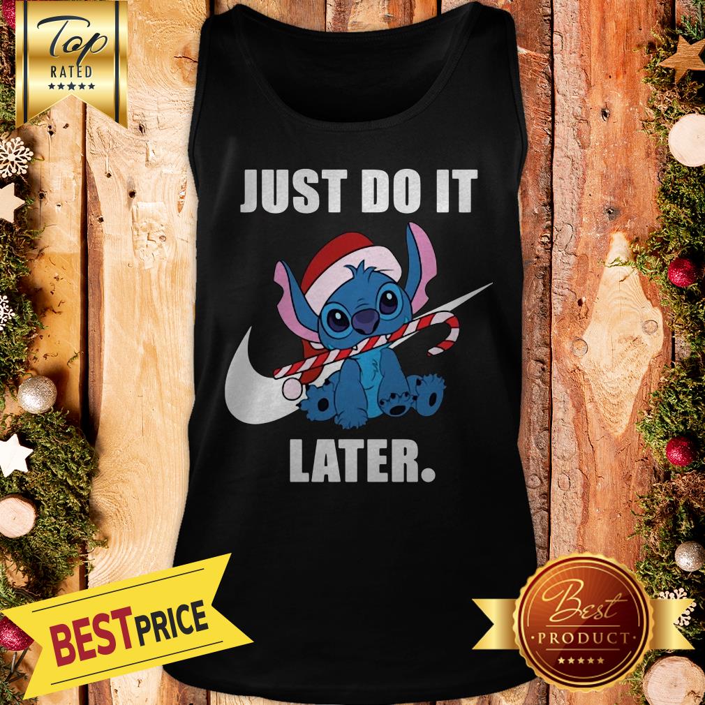 Official Stitch Just Do It Later Nike Shirt