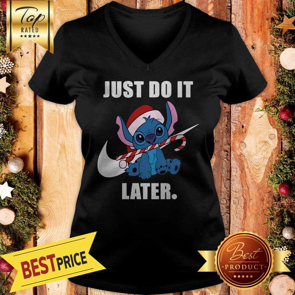 Official Stitch Just Do It Later Nike Shirt