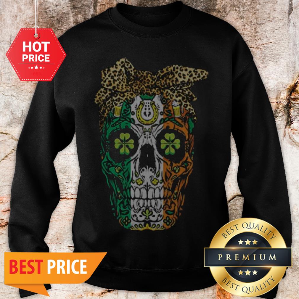 Official St’s Patrick Day Sugar Skull Shirt