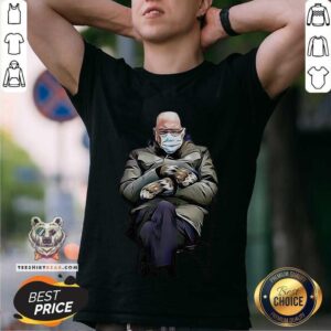 Annoyed Bernie Sanders 4 Mittens Shirt